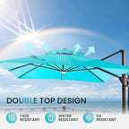 10 X 13 FT Cantilever Patio Umbrella Outdoor - Image 8