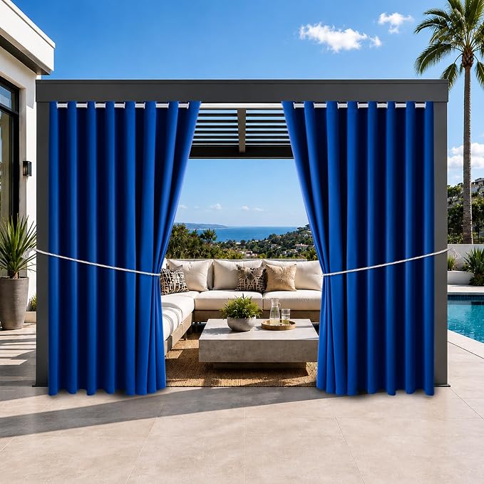 Waterproof Outdoor Curtain W105 x L95 by DivaenCamino