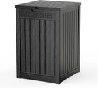 56 Gal Waterproof Outdoor Storage Box UV Resistant Deck Box | Durable resin by EASYUP