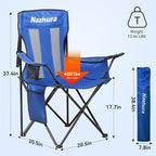 Nazhura 2 Pack Outdoor Camping Chairs Folding/Foldable/Portable - Image 3