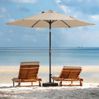 JEAREY 7.5 ft Outdoor Patio Umbrella, Table Umbrella, Tilt & Crank lift - Image 9
