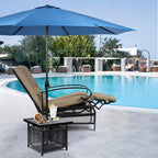 SUNCROWN Outdoor Recliner Chairs Patio Adjustable Relaxing Chair Outdoor Metal - Image 2