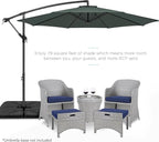 Best Choice Products 10ft Offset Cantilever Hanging Market Patio Umbrella - Image 2