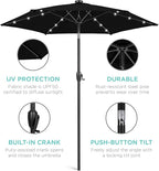 Best Choice Products 7.5ft Solar Umbrella LED Lighted Patio Umbrella, Table - Image 5