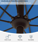 9FT Auto-Tilt Patio Umbrella|Outdoor Market Table Umbrella - Image 4