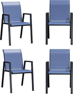 Outdoor Patio Chairs Set of 4, Lightweight Patio Set - Image 7