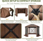 Aoxun 12x12ft Pop Up Canopy Tent, Screen Tent - Image 7