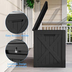 40 Gallon Outdoor Storage Box Waterproof, UV Resistant Resin Deck Box - Image 3