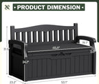 Flamaker 80 Gallon Storage Bench - Image 3