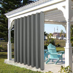 BONZER Outdoor Curtains for Patio Waterproof Thick Privacy | Wide Grommet Light - Image 7