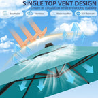 9' X 12' Cantilever Patio Umbrella Rectangle Outdoor Umbrella, 6-Level Tilt & - Image 4