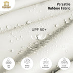HERA'S PALACE 13 Ft Double-Sided Twin Patio Umbrella, Outdoor Double Sided - Image 6