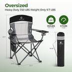 ALPHA CAMP Oversized Fully Padded Camping Chairs - Image 2