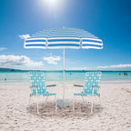 VINGLI Patio Lawn Webbed Folding Chairs Set of 4, Outdoor Beach Chair Portable - Image 2