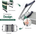 Garden Kneeler and Seat with 11.5" Wide Pad, Foldable Garden Stool with 2 Tool - Image 5