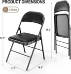 VINGLI 4 Pack Folding Chairs - Image 3