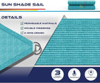 Windscreen4less 22' x 22' x 22' Sun Shade Sail Triangle Outdoor Canopy Cover UV - Image 3