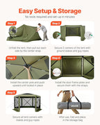 VEVOR Pop up Gazebo Screen Tent, 10 x 10 ft Large 6-Sided Camping Canopy Tent - Image 5