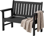 JUMMICO High-Density Polyethylene Outdoor Garden Bench, Ergonomically Designed by JUMMICO