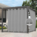 Easy-Going Outdoor Curtains for Patio 1 Panel, 110x84 inch, Light Grey | by Easy-Going
