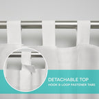 Exclusive Home Cabana Solid Indoor/Outdoor Light Filtering Hook-and-Loop Tab - Image 7