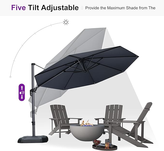 PURPLE LEAF Patio Umbrella - Image 7