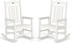 Oversized Outdoor Rocking Chairs, High Back Patio Rockers by CIOKEA