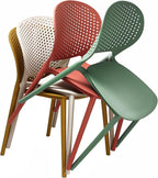 2xhome Patio Dining Chair | Modern Stackable Outdoor Pool Side Chair | Weather - Image 4