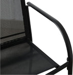 Stackable Patio Chairs Set of 4, Outdoor Dining Chairs - Image 6