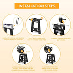 Delxo 16 Inch Folding Step Stool, Foldable Step Stool - Image 7
