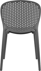 2xhome Set of 2 Patio Dining Chairs | Modern Stackable Outdoor Pool Side Chair - Image 8