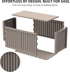 Outdoor Storage Box, 180 Gallon Waterproof Deck Box, Piston-Lift Tall Standing - Image 8