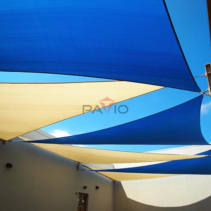 Patio Paradise 28' x 28' x 28' Sun Shade Sail Triangle Canopy Shade Cloth - Image 6