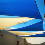 Patio Paradise 12' x 12' x 11'10" Sun Shade Sail Triangle Canopy, Permeable - Image 5