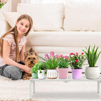 1 Tier Metal Plant Stand Indoor Outdoor, Potted Multiple Flower Pot Holder Rack - Image 8