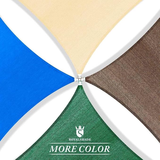 Royal Shade 1 2' x 1 2' Beige Rectangle Sunshade Sail - Image 9