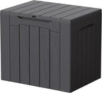 Devoko 29 Gallon Deck Box, Waterproof Resin Outdoor Storage Box | Lockable and by DEVOKO