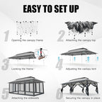 COBIZI 12x20 Pop Up Canopy Tent - Image 5