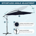 10FT Outdoor Offset Umbrella, Cantilever Patio Umbrella - Image 3