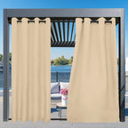 Easy-Going Outdoor Curtains for Patio 2 Panels, 54x96 inch, Weatherproof - Image 3