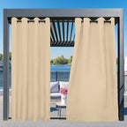 Easy-Going Outdoor Curtains for Patio 1 Panel, 54x84 inch, Weatherproof Privacy - Image 3