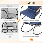 VINGLI Outdoor Rocking Chair, Textilene Mesh Patio Rocker, Heavy Duty 450 lbs - Image 6