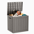 DRATO 35 Gallon Outdoor Storage Box Waterproof, Lockable Resin Deck Box by DRATOprovidesawarmandcozy