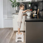 Delxo Folding Step Stool 9 inch, 300Lbs Extra Wide Step Stool - Image 2
