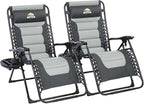 Colegence Oversized Padded Zero Gravity Chairs, 0-170° lock, removable side by ColegenceOutdoor
