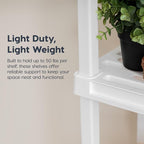 IRIS USA Plastic Storage Shelves |Made in USA| 33"H x 24"W x 12"D - Image 4