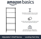 Amazon Basics 5-Shelf Multipurpose Adjustable Steel Garage Shelving Unit - Image 4