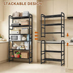 3 Tier Simple Shelf Organizer for Indoor Outdoor, Waterproof Heavy Duty Steel - Image 5
