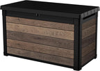 Keter Walnut 100 Gallon Resin Deck Box-Organization and Storage by Unknown