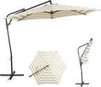 10FT Outdoor Offset Umbrella, Cantilever Patio Umbrella by AEOutdoorUSA